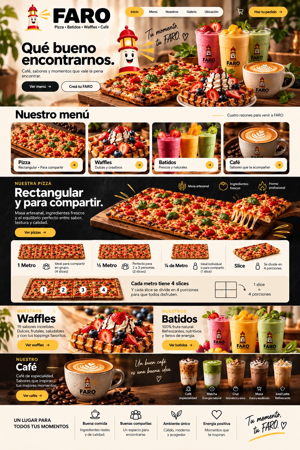 Pizza rectangular con queso y tomates